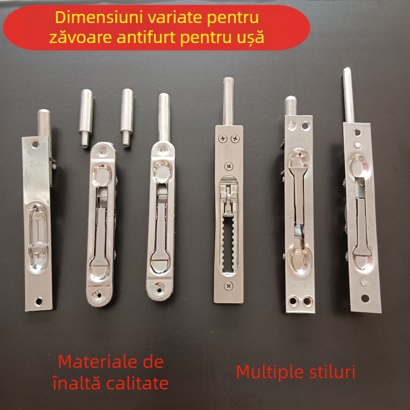 Mecanism de bolt ascuns pentru uși antifurt și uși de incendiu, oțel inoxidabil, model 31, bolt greu, finisaj deschis, stil modern minimalist