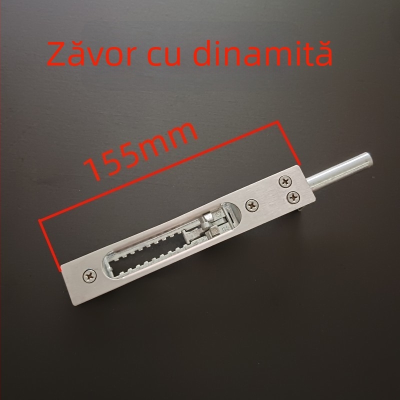 Mecanism de bolt ascuns pentru uși antifurt și uși de incendiu, oțel inoxidabil, model 31, bolt greu, finisaj deschis, stil modern minimalist