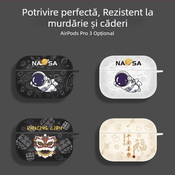 Husă TPU de protecție pentru Apple AirPods Pro 3-a generație (2025) și AirPods 4-a generație