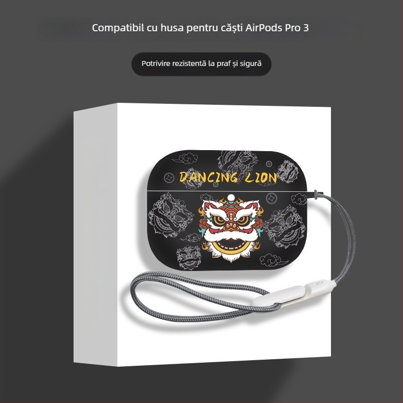 Husă TPU de protecție pentru Apple AirPods Pro 3-a generație (2025) și AirPods 4-a generație