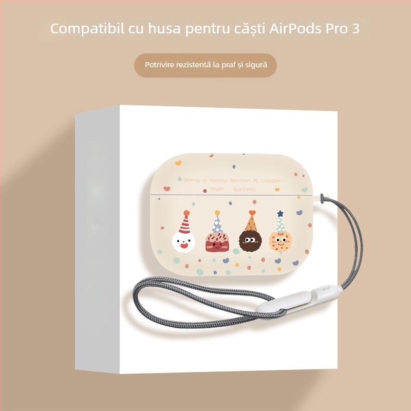 Husă TPU de protecție pentru Apple AirPods Pro 3-a generație (2025) și AirPods 4-a generație