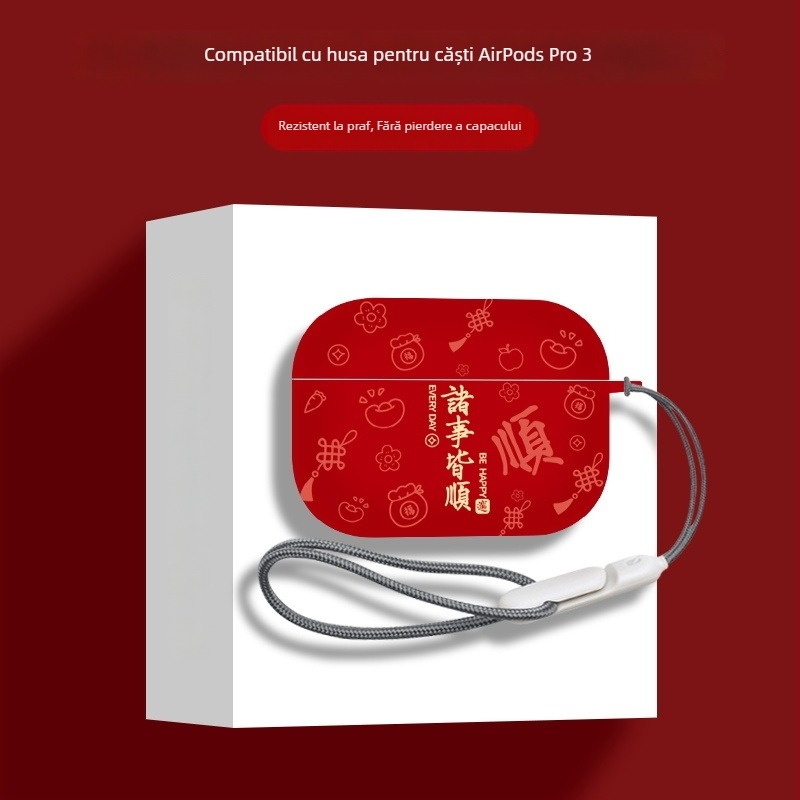 Husă TPU de protecție pentru Apple AirPods Pro 3-a generație (2025) și AirPods 4-a generație