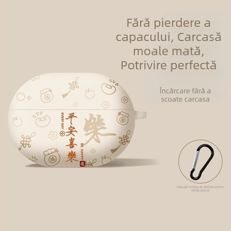 Husă TPU de protecție pentru Apple AirPods Pro 3-a generație (2025) și AirPods 4-a generație