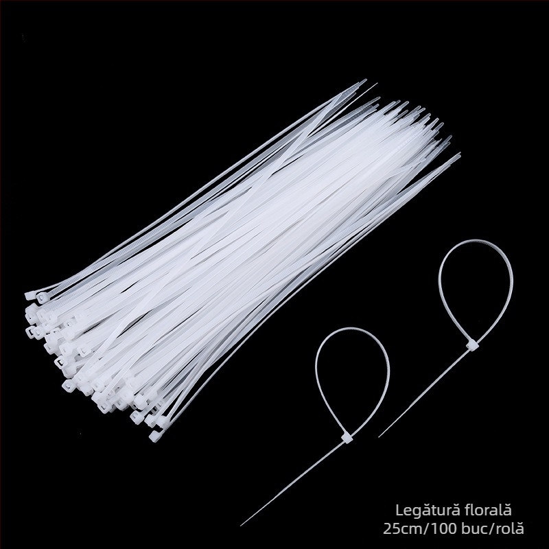 Legătură florală cu închidere automată, cataramă din nylon și plastic pentru buchet