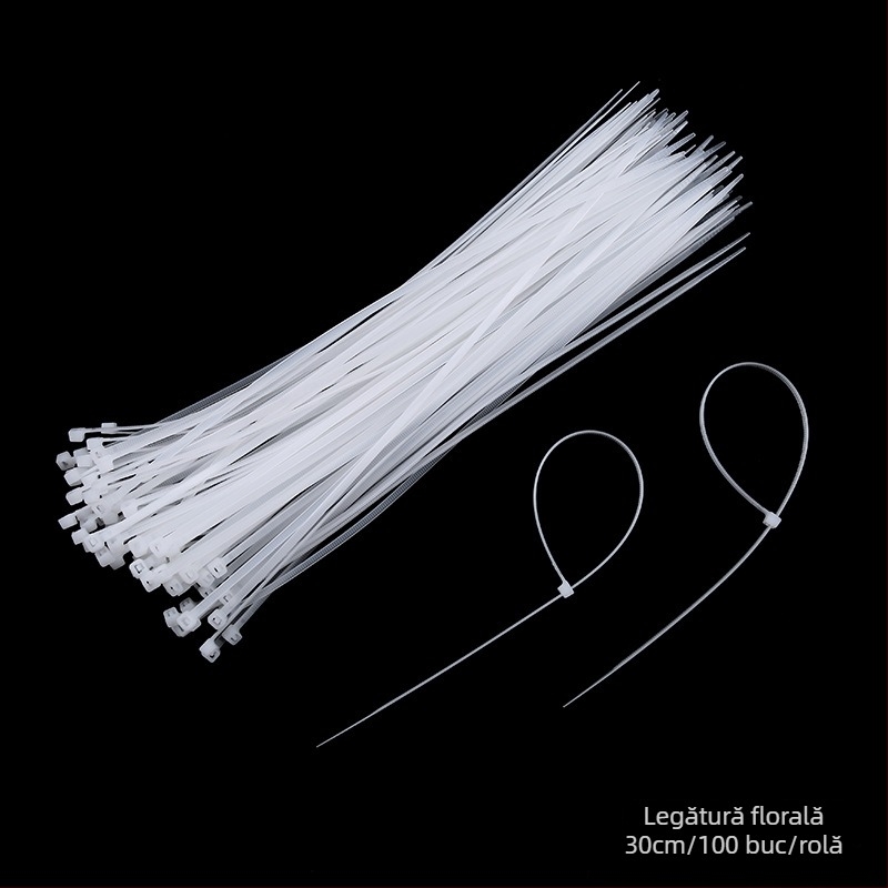 Legătură florală cu închidere automată, cataramă din nylon și plastic pentru buchet