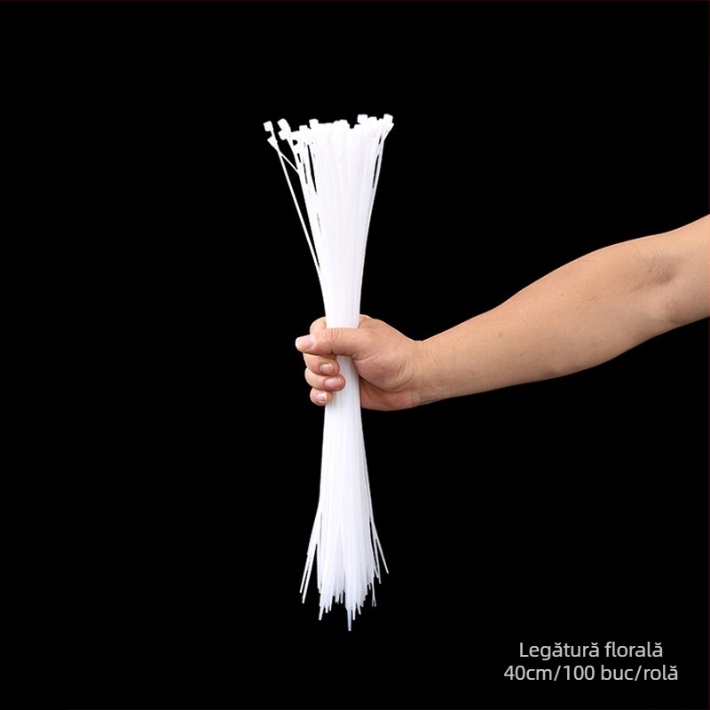 Legătură florală cu închidere automată, cataramă din nylon și plastic pentru buchet