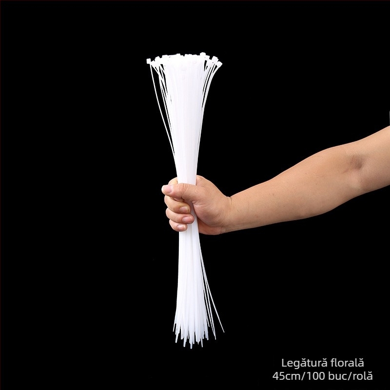 Legătură florală cu închidere automată, cataramă din nylon și plastic pentru buchet