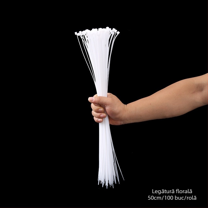 Legătură florală cu închidere automată, cataramă din nylon și plastic pentru buchet