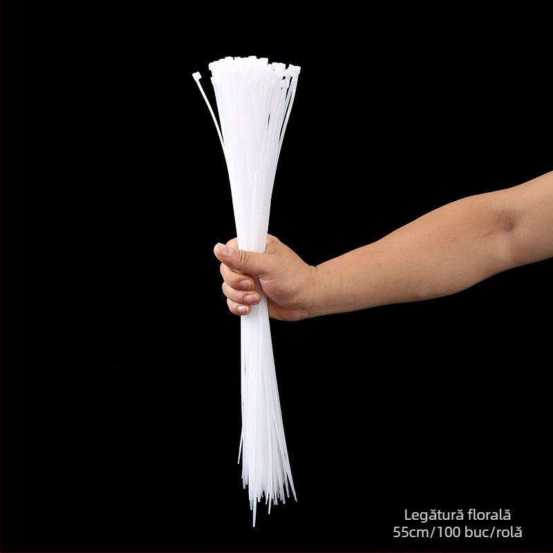 Legătură florală cu închidere automată, cataramă din nylon și plastic pentru buchet