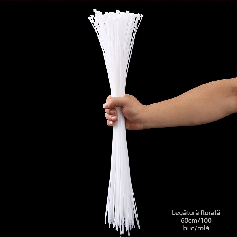 Legătură florală cu închidere automată, cataramă din nylon și plastic pentru buchet