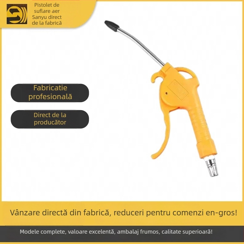 Pistol pneumatic pentru suflarea prafului Sanyu AR-10 – piston din cauciuc, conector PP-20, pentru automobile, camioane și atelier