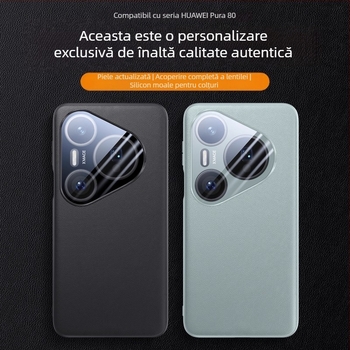 Carcasă Huawei Pura80 – piele sintetică, ultra-subțire, protecție anti-cadere, posibilitate de personalizare
