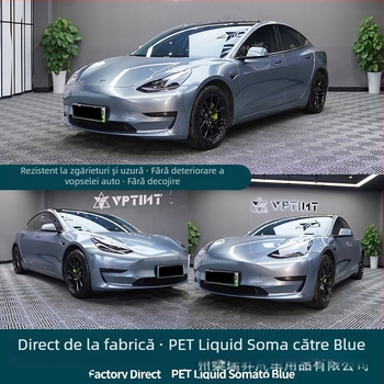 Film de schimbare a culorii pentru mașină – material PET, lățime 1,52 m, grosime 0,12–0,16 mm, acoperire pentru întreg vehicul, procesare personalizată