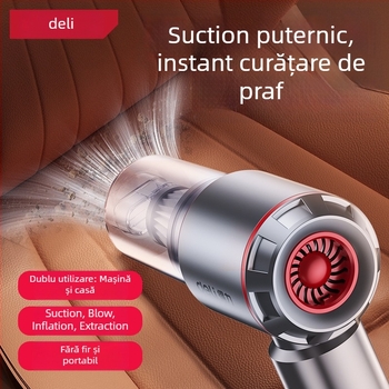 Aspirator de mână pentru mașină și casă, fără fir, reîncărcabil, 7.4V 120W, aspirație 4000Pa