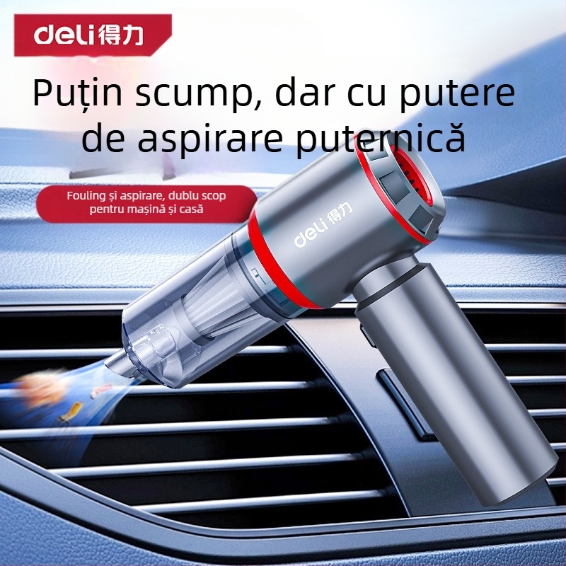 Aspirator de mână pentru mașină și casă, fără fir, reîncărcabil, 7.4V 120W, aspirație 4000Pa
