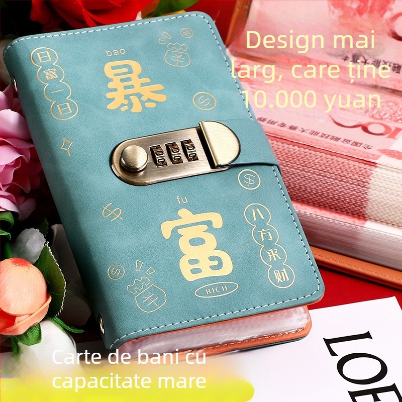 Caiet de notițe Jing yan - husă din piele artificială, pagini interioare transparente, 100-200 pagini, stil retro minimalist de nișă