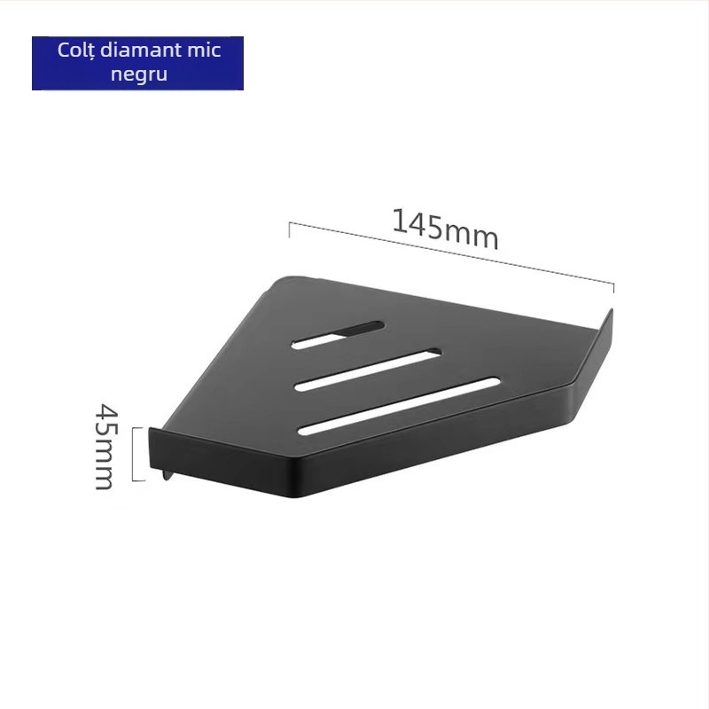 Raft de colț din oțel inoxidabil, suprafață lustruită, încărcătură de 10 kg, colț cu formă de ventilator, marca Hundred Camps