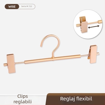 Suport pentru pantaloni din aliaj de aluminiu, clemă mobilă antiderapantă pentru garderobă