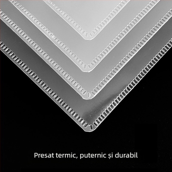 Sacoșă transparentă de documente din PP cu fermoar, impermeabilă, pentru documente imobiliare