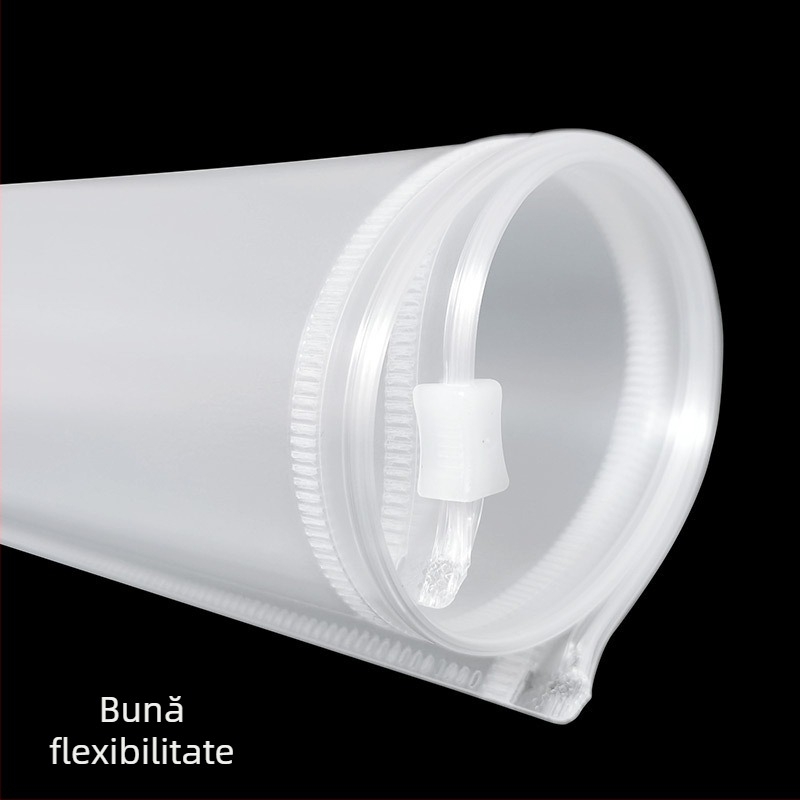 Sacoșă transparentă de documente din PP cu fermoar, impermeabilă, pentru documente imobiliare