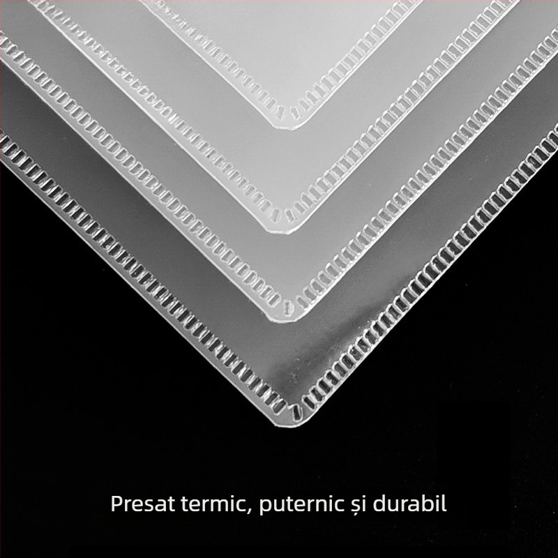 Sacoșă transparentă de documente din PP cu fermoar, impermeabilă, pentru documente imobiliare