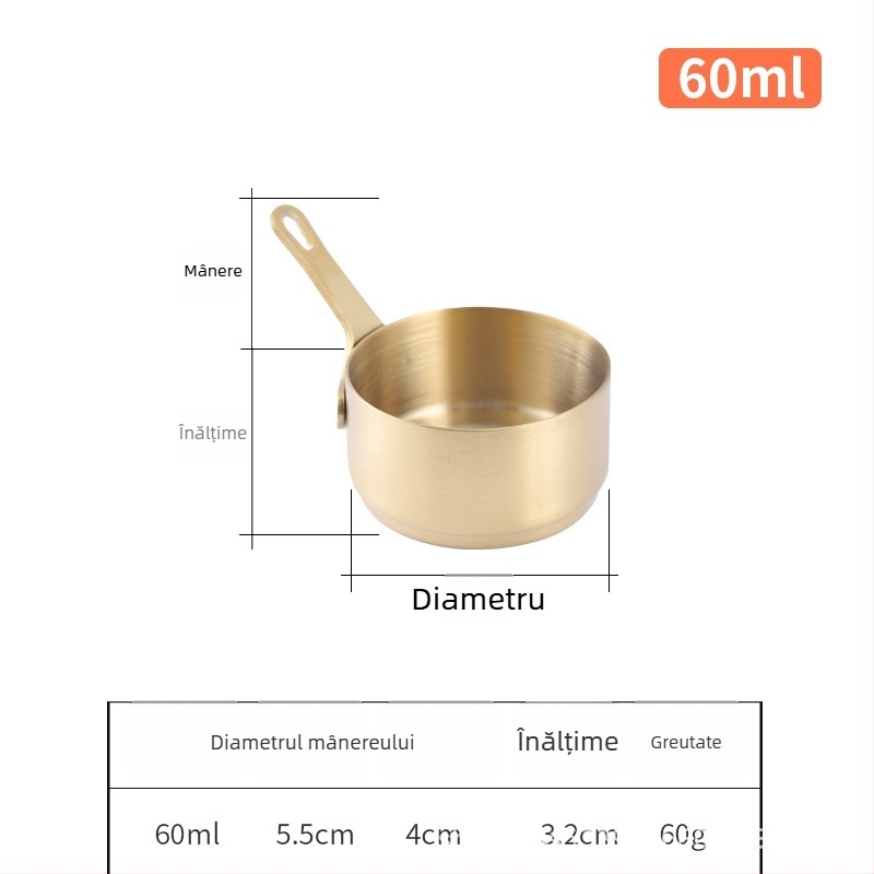 Căniță de sos din oțel inoxidabil cu mâner – farfuriu rotund pentru dipping, veselă de masă în stil japonez, imprimare logo disponibil