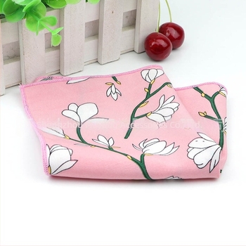 Batistă de buzunar – imprimeu chiffon floral, fibre de poliester, pentru adulți, vară 2023