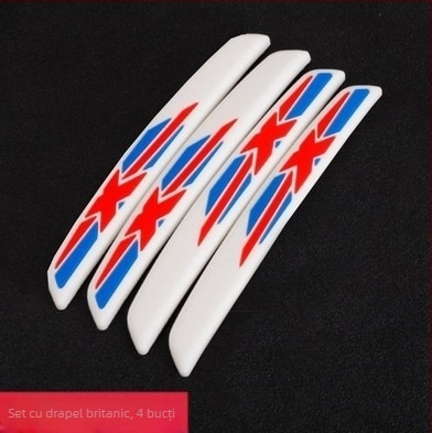 Bandă anti-coliziune pentru uși și oglinzi – set de 6 bucăți, prelungit, material siliconic (PVC), model 0-11, compatibilitate generală