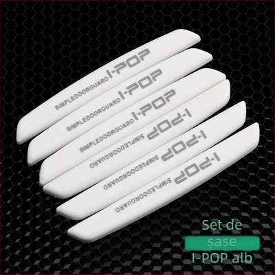 Bandă anti-coliziune pentru uși și oglinzi – set de 6 bucăți, prelungit, material siliconic (PVC), model 0-11, compatibilitate generală
