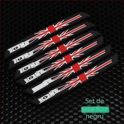 Bandă anti-coliziune pentru uși și oglinzi – set de 6 bucăți, prelungit, material siliconic (PVC), model 0-11, compatibilitate generală
