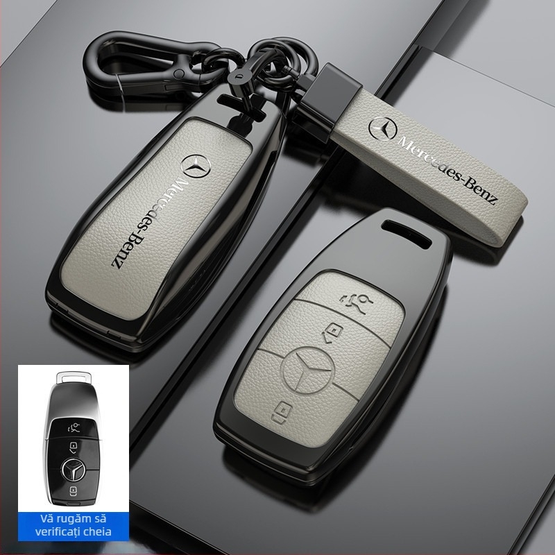 Set de capac cheie pentru Mercedes-Benz C260L, E300L, C Class, GLB, GLC, A Class, GLE, S Class, GLS, E350 — aliaj de zinc, Bosgao, cod produs xx88#629785028888, stil modern