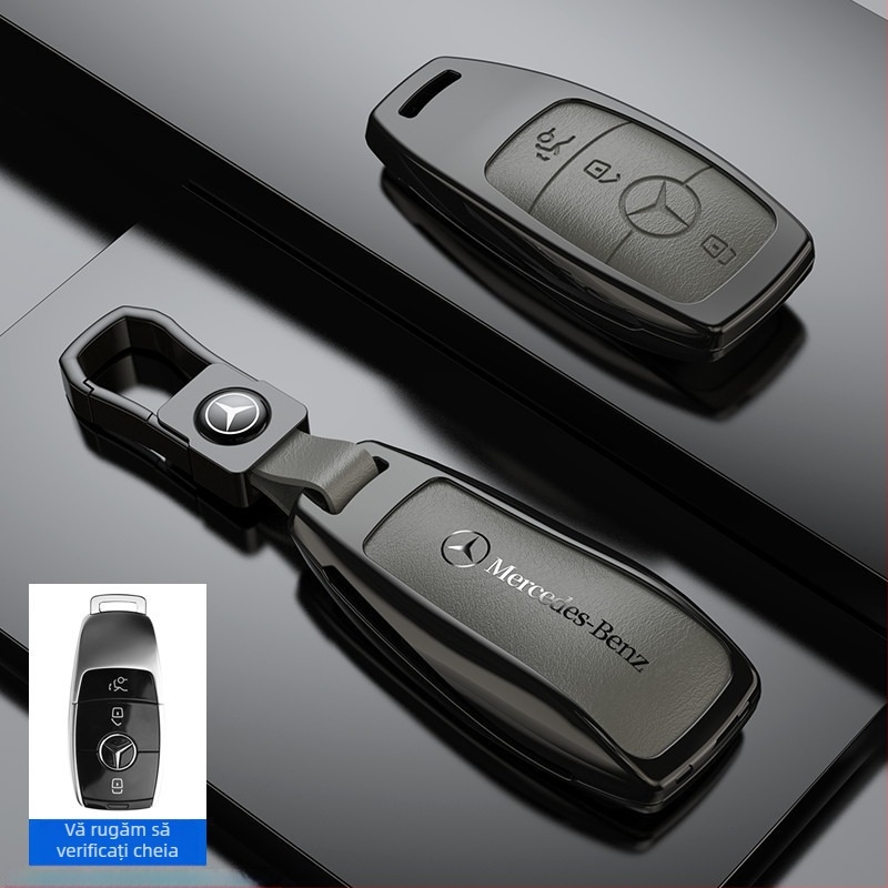 Set de capac cheie pentru Mercedes-Benz C260L, E300L, C Class, GLB, GLC, A Class, GLE, S Class, GLS, E350 — aliaj de zinc, Bosgao, cod produs xx88#629785028888, stil modern
