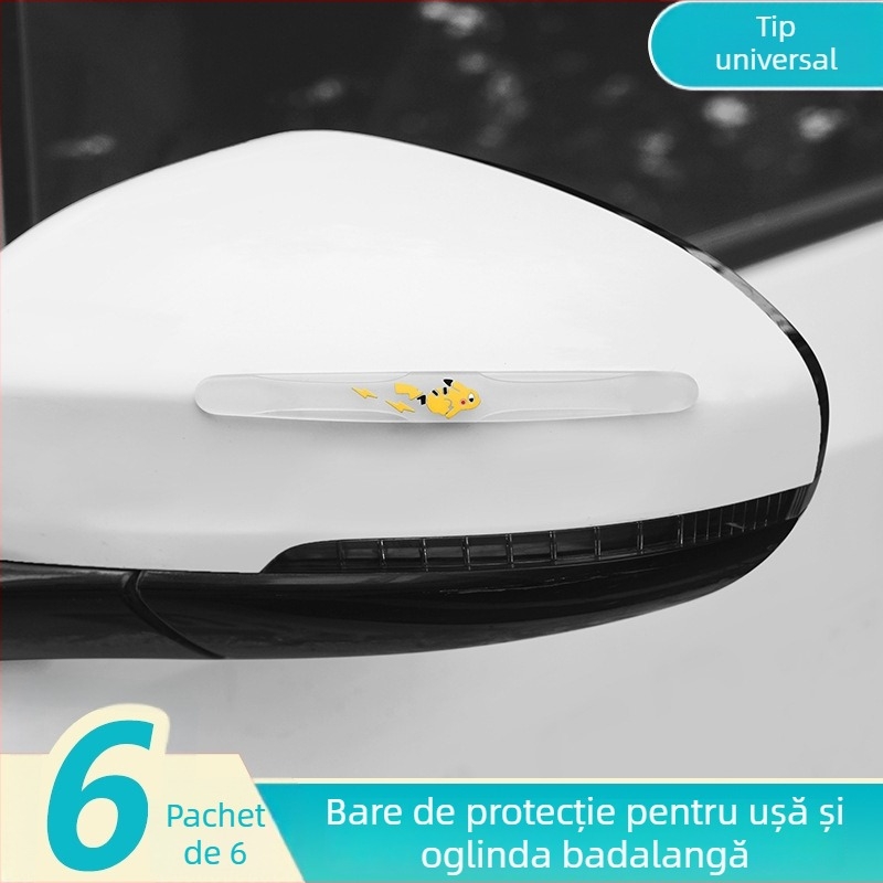 Bandă de protecție pentru ușa de la mașină anti-coliziune cu Autocolant decorativ desen animat (Model: 09 • Compatibilitate generală • Brand: Day limit field)