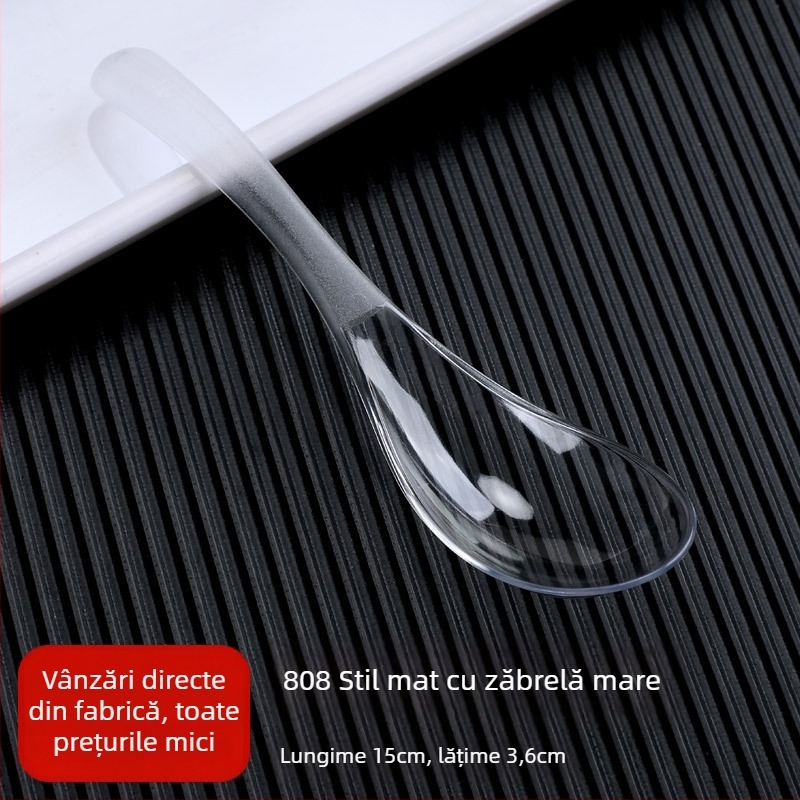 Linguri din plastic de unică folosință pentru bibimbap, pachet 100 buc, pentru takeout, nu sunt compatibile cu microundele