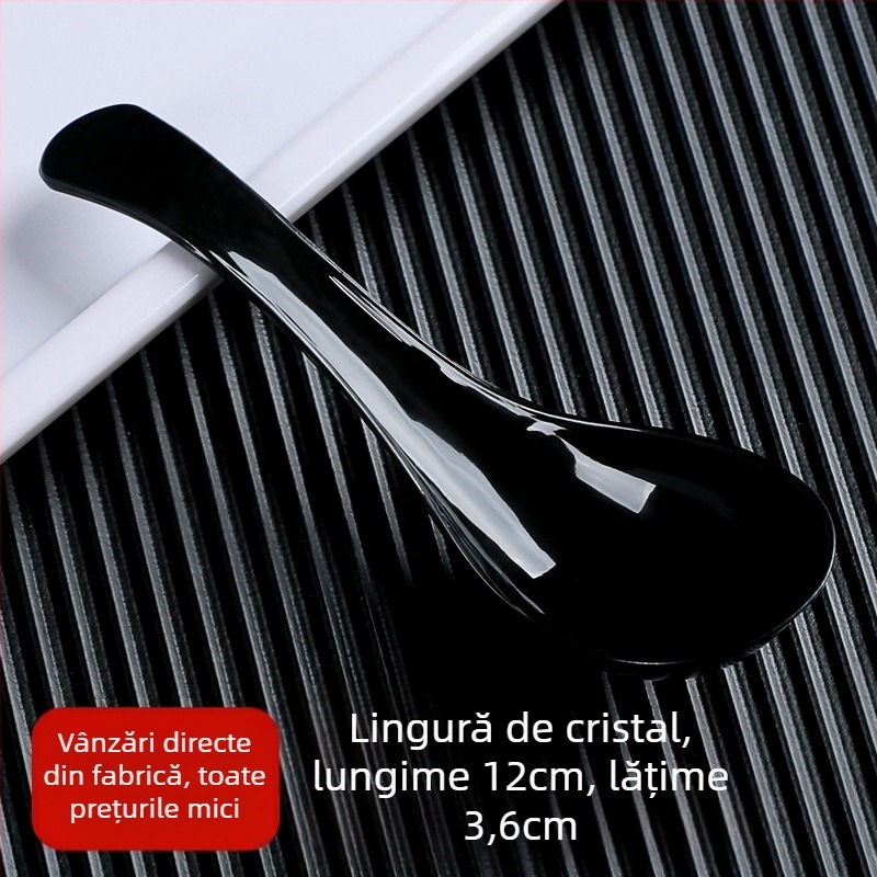 Linguri din plastic de unică folosință pentru bibimbap, pachet 100 buc, pentru takeout, nu sunt compatibile cu microundele