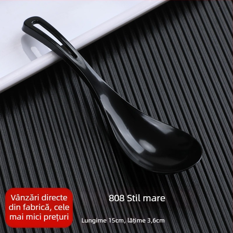 Linguri din plastic de unică folosință pentru bibimbap, pachet 100 buc, pentru takeout, nu sunt compatibile cu microundele