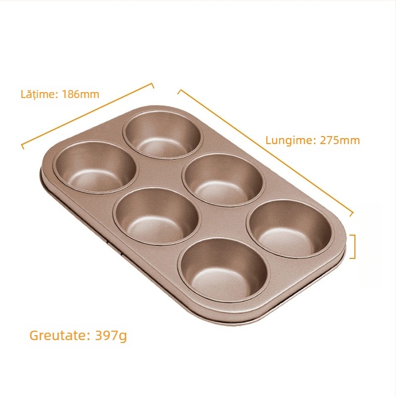 Set de ustensile pentru coacere din oțel carbon, cu strat antiaderent — forme pentru tort, tavă de pâine și tavă de pizza