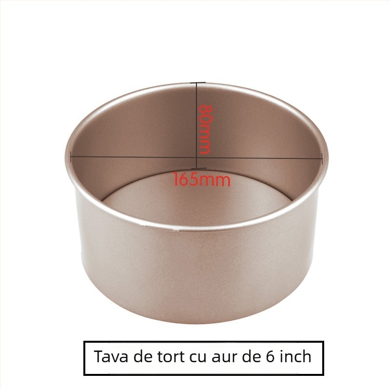 Set de ustensile pentru coacere din oțel carbon, cu strat antiaderent — forme pentru tort, tavă de pâine și tavă de pizza