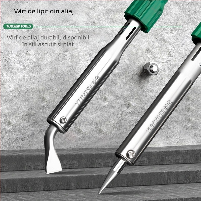Topson fier de lipit electric cu mâner din adeziv 220-240V pentru sudură