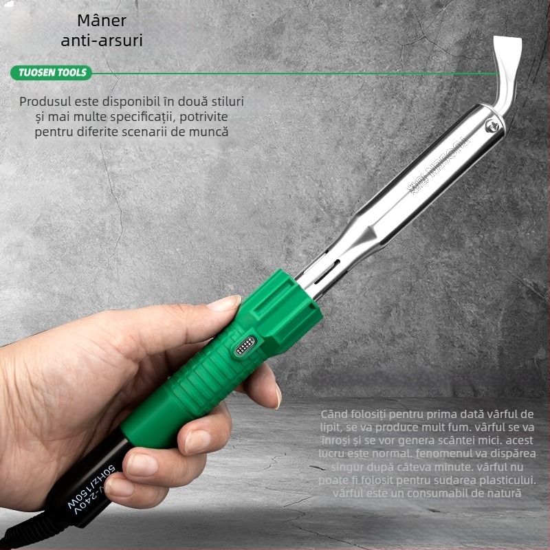 Topson fier de lipit electric cu mâner din adeziv 220-240V pentru sudură