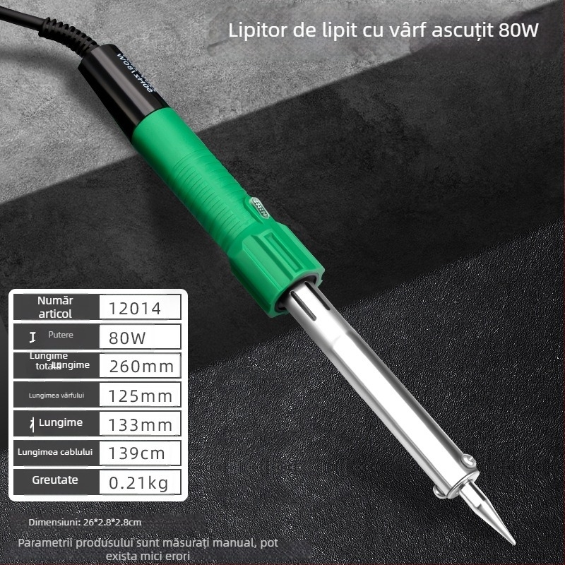 Topson fier de lipit electric cu mâner din adeziv 220-240V pentru sudură