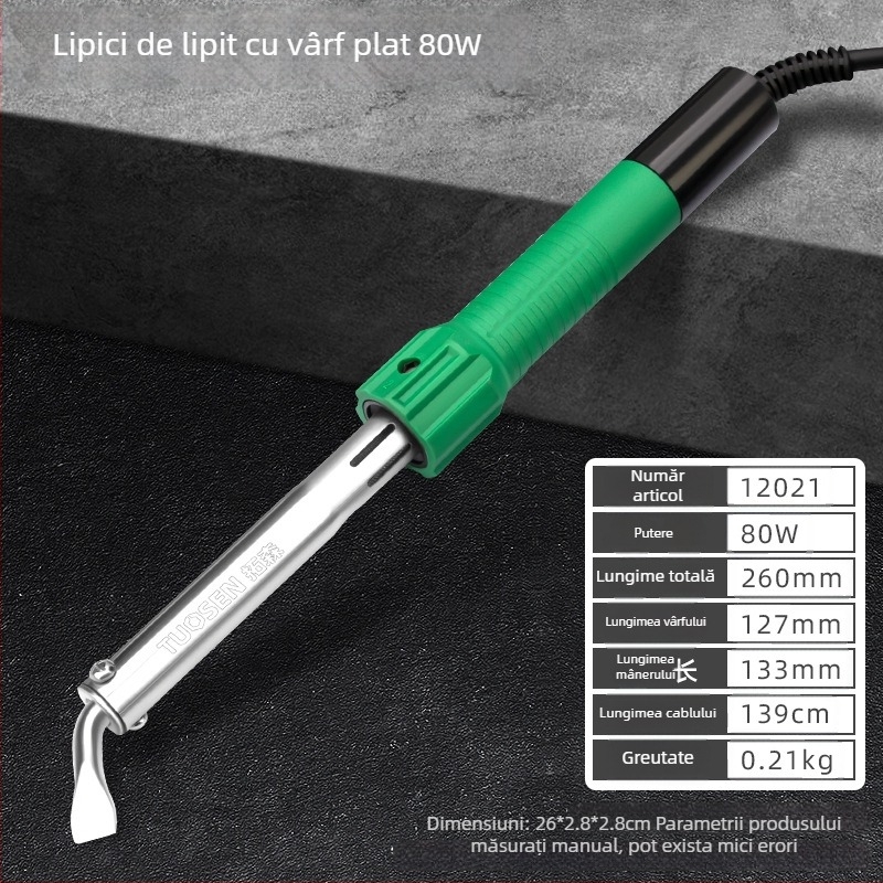 Topson fier de lipit electric cu mâner din adeziv 220-240V pentru sudură