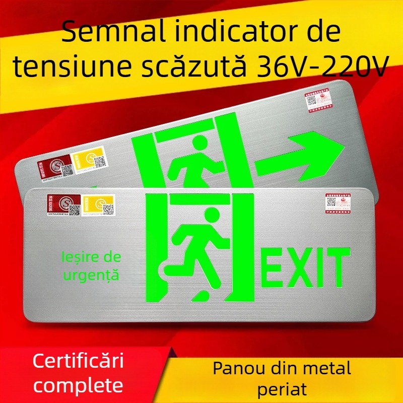 Minhua Lumină de Urgență pentru Ieșire – Semnal de Evacuare, Montaj pe Suprafață, 36V, Model Minhua 36-220V