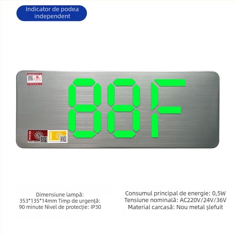 Minhua Lumină de Urgență pentru Ieșire – Semnal de Evacuare, Montaj pe Suprafață, 36V, Model Minhua 36-220V