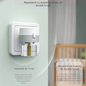 Lichid repulsor electric pentru țânțari – Mugwort parfum, formulă ușoară, sticlă unică, 24 bucăți într-o cutie, nr. înregistrare pesticid Wp20120071.