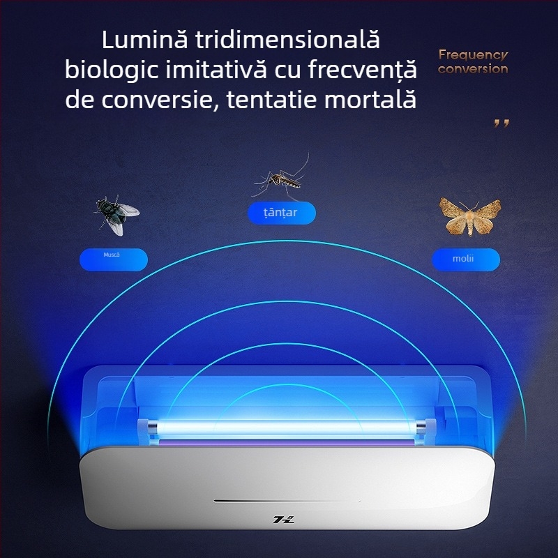 Lampă de combatere a țânțarilor montată pe perete pentru restaurante, hoteluri și magazine — Capcană lipicioasă pentru muște, Model HZ-MY08, Țeavă de sticlă a lămpii, 220V, Temperatură de culoare 2000–3000K, Mărci private autorizate: Da