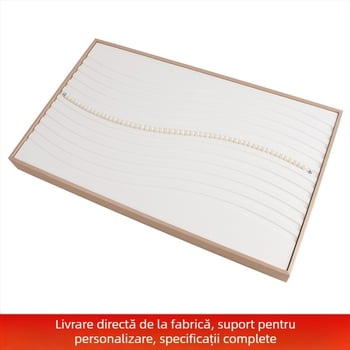 Suport de prezentare perle – stil integrat, un singur strat, execuție prin îmbinare, display de masă