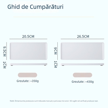 Tavă pătrată din porțelan pentru bijuterii, baie și deserturi – compatibilă cu microunde, finisaj glazurat, imprimare logo, personalizare disponibilă