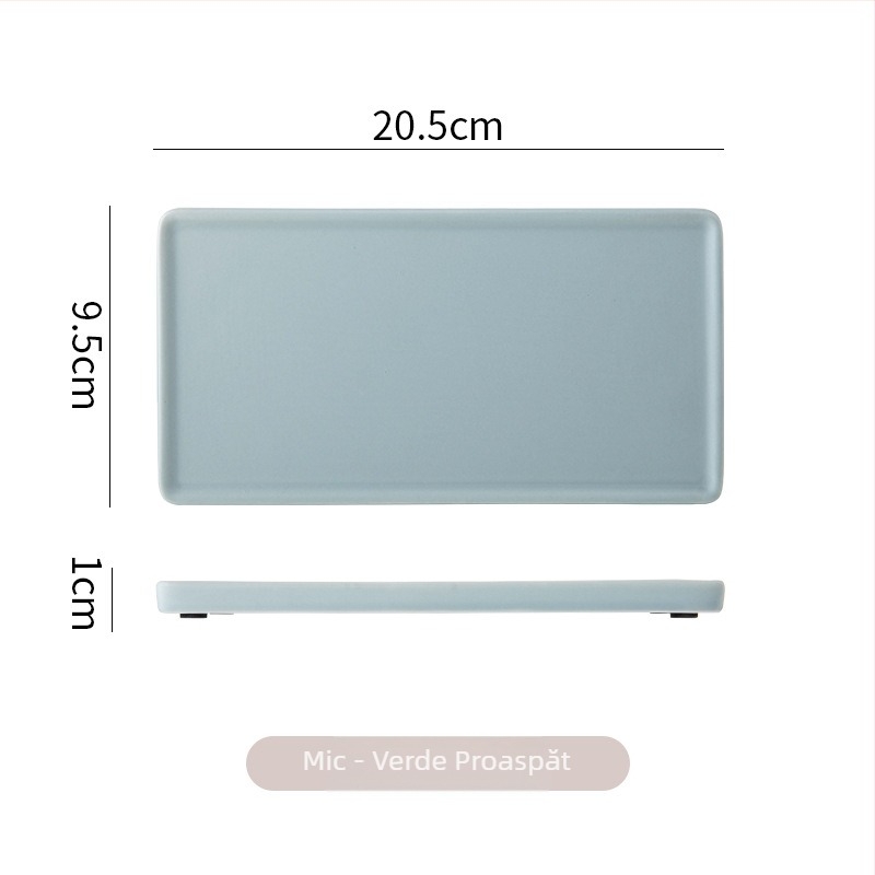 Tavă pătrată din porțelan pentru bijuterii, baie și deserturi – compatibilă cu microunde, finisaj glazurat, imprimare logo, personalizare disponibilă