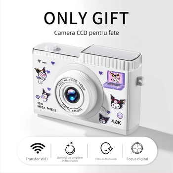 Cameră digitală retro CCD cu zoom optic 3x, model de intrare, senzor CCD
